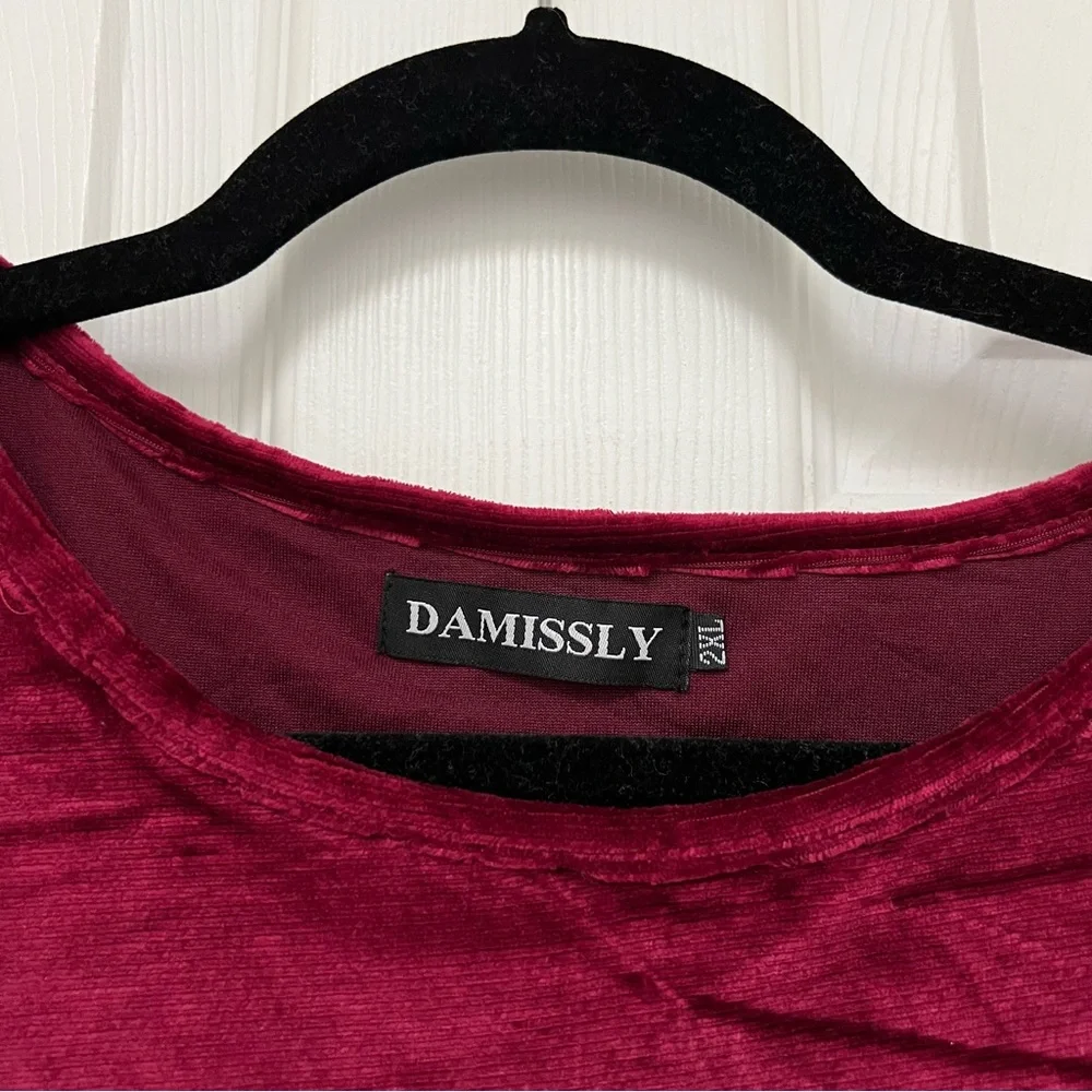 Red Velvet Jewel Toned Dress 🎀 - Picture 8 of 10